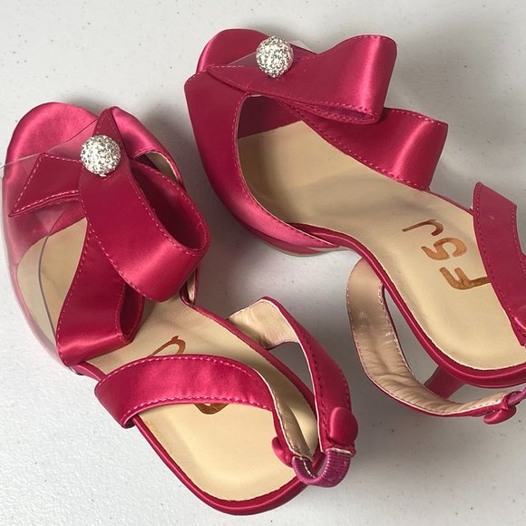 FSJ Women's open-toe high heels, 8.5, used once, stiletto, slingback - Picture 3 of 12